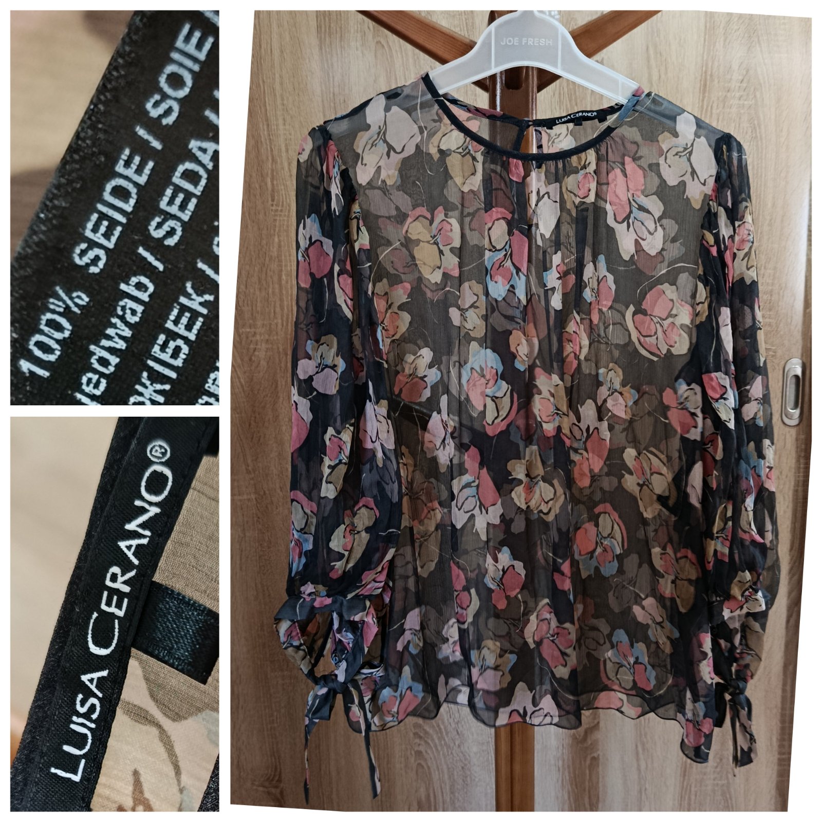 Blouse luxueuse "Luisa Cerano" 100% soie T.XL 
