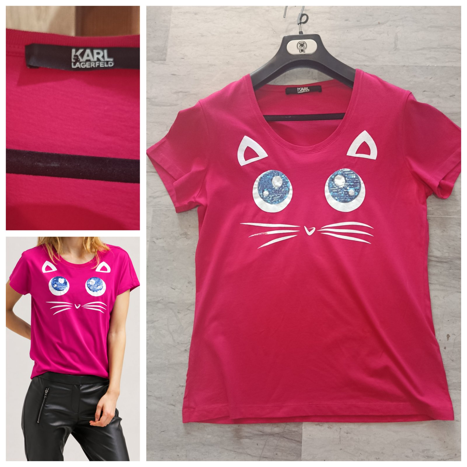 T-shirt rose fushia Karl Lagerfeld T.m