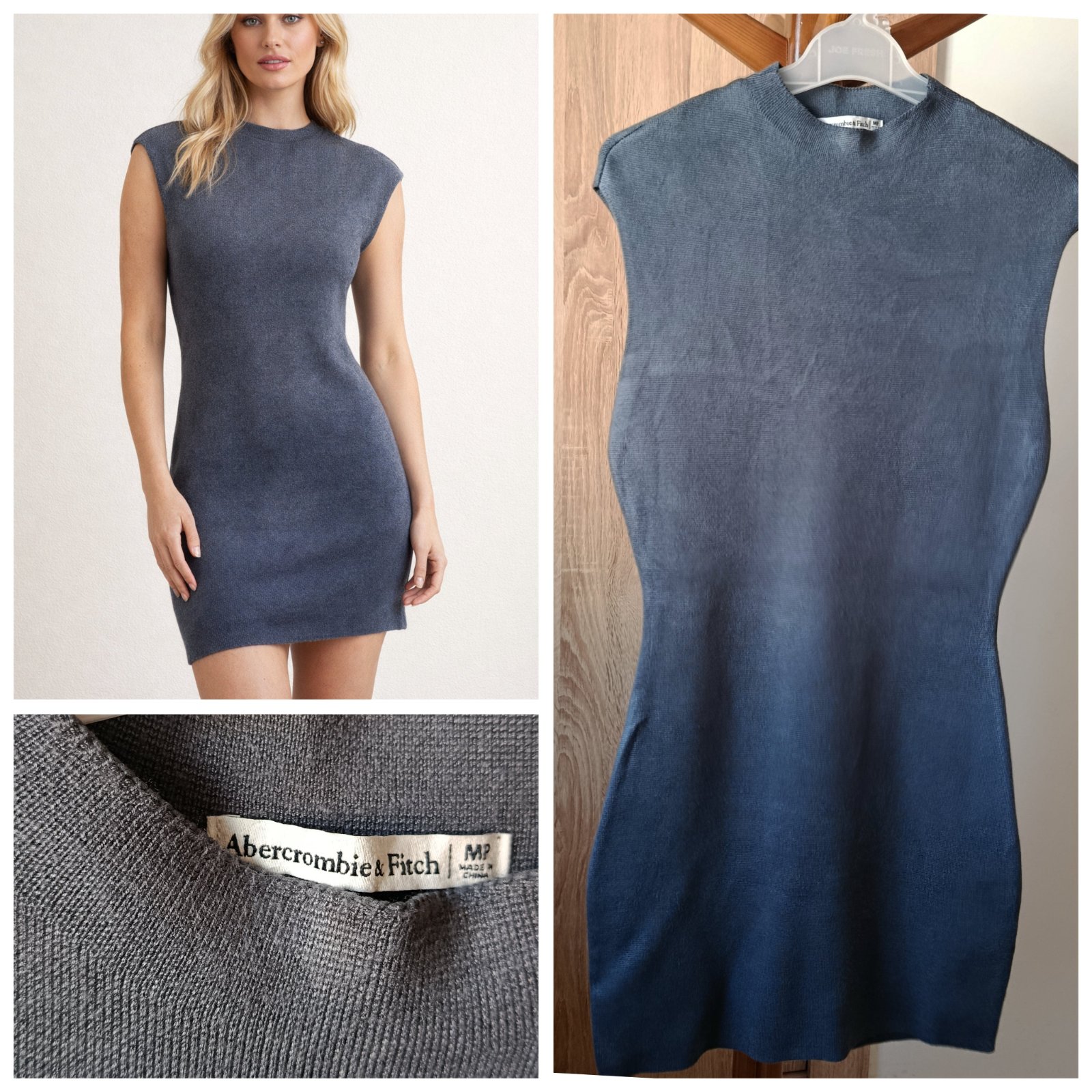 Mini robe gris charbon ajustée T.m
