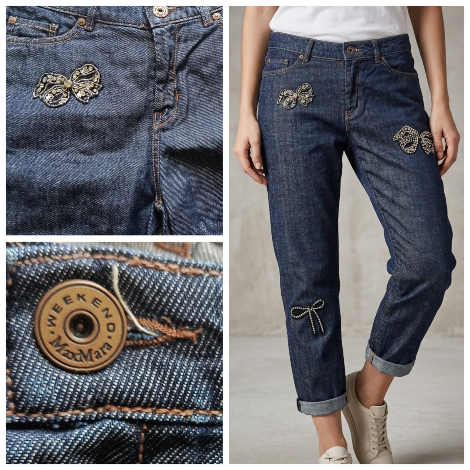 Pantalon jeans foncé Max mara T.m