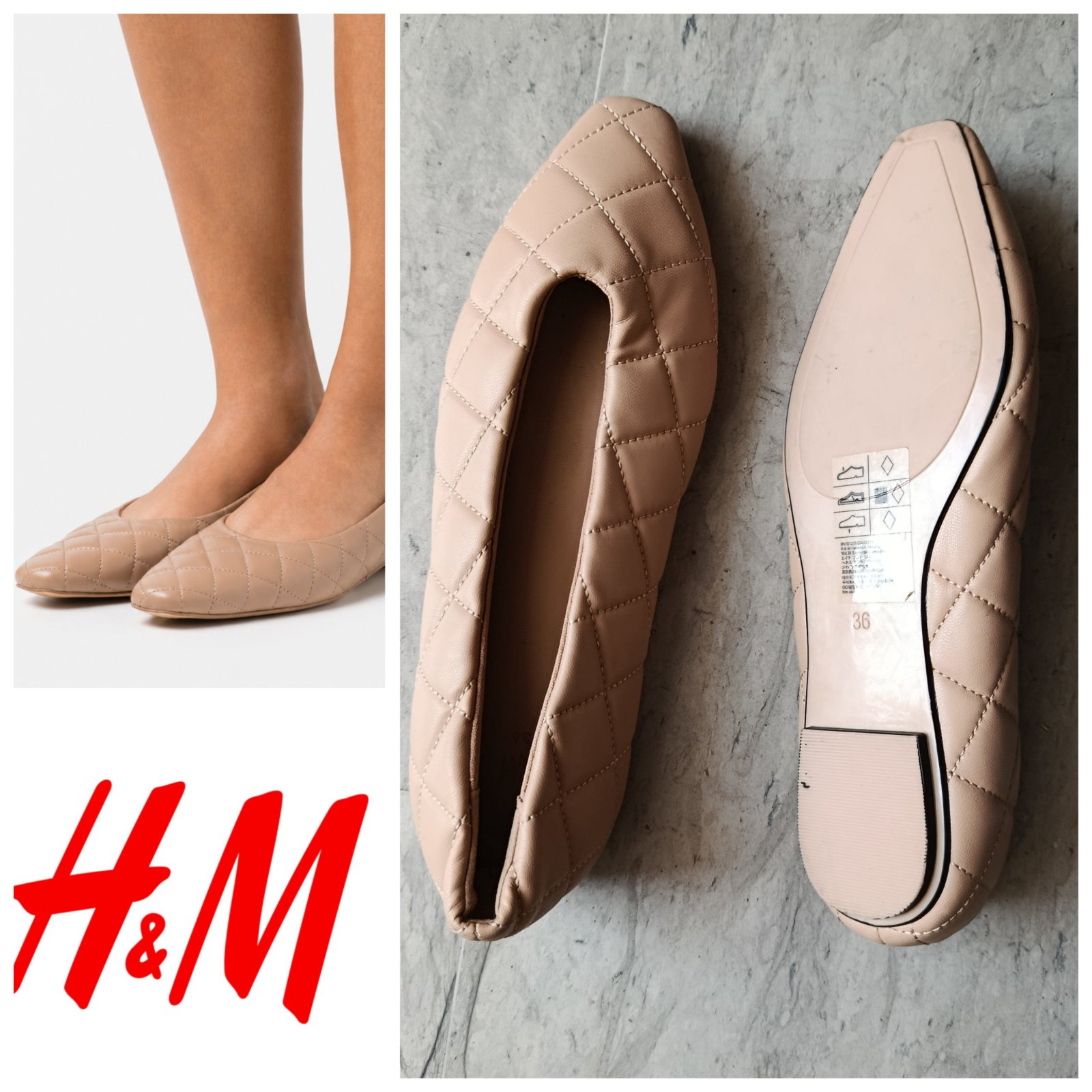 Des ballerines H&m nude quasi neuves p.36 