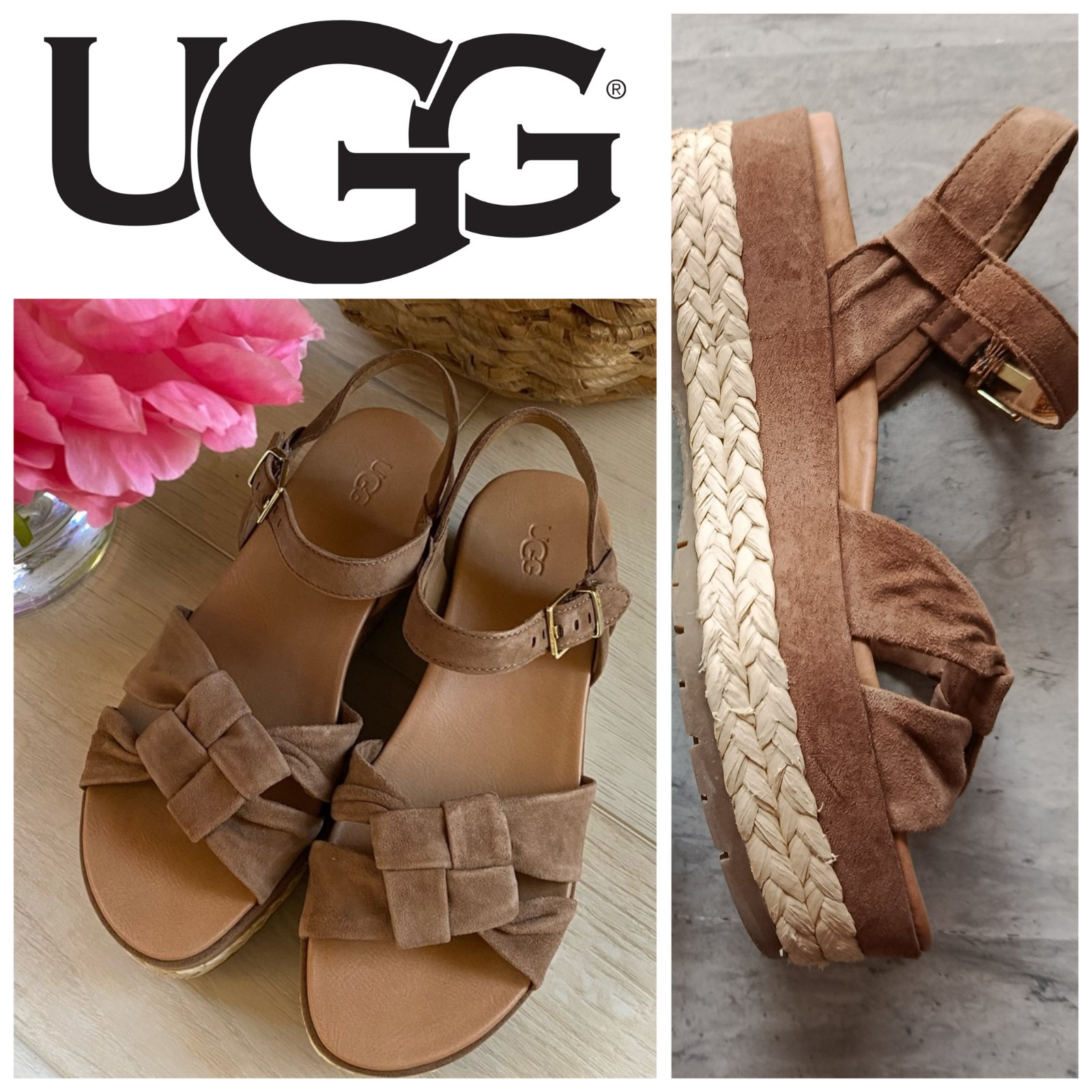 -20% code sifek20 Sandales compensées UGG camel p.39 