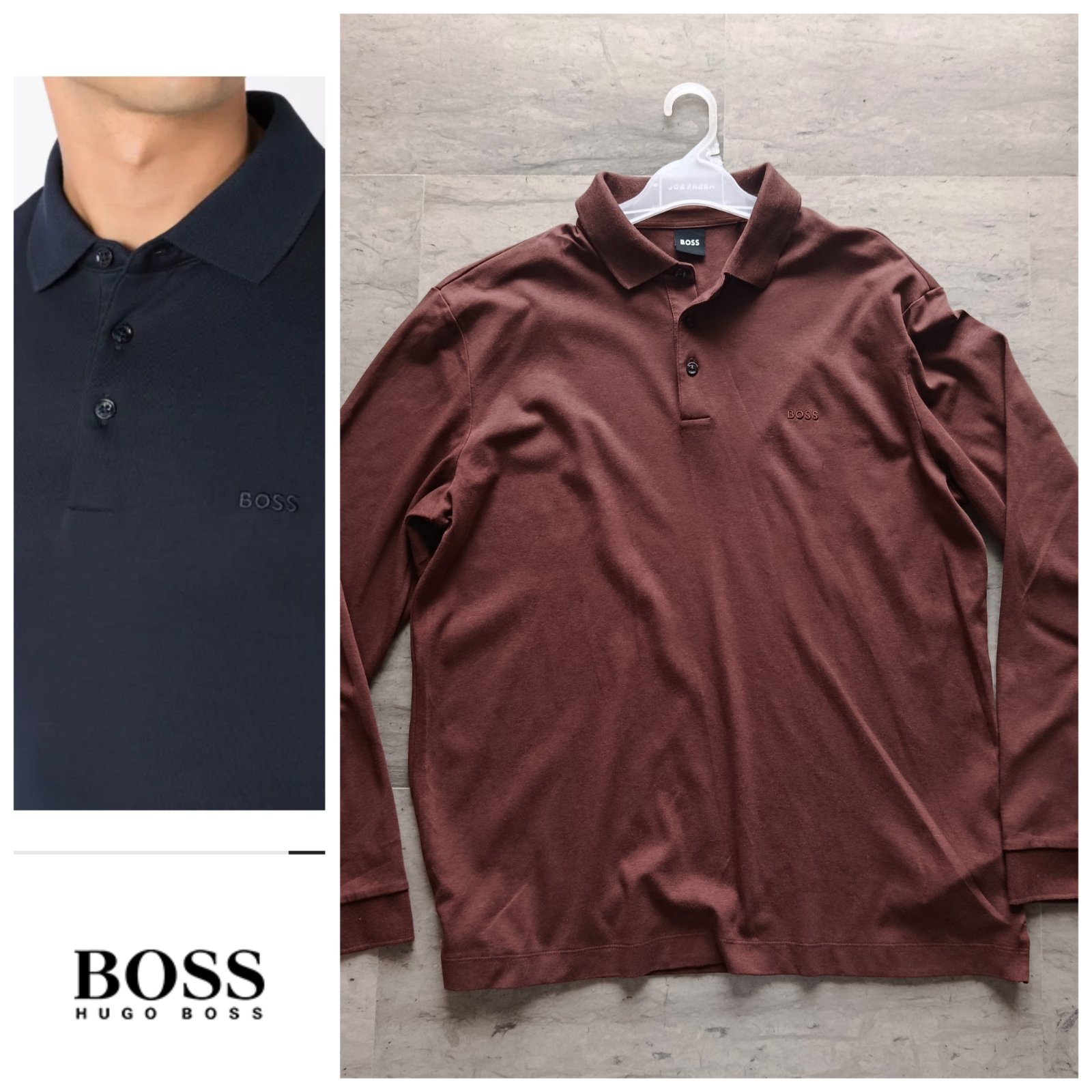 Polo hugo boss marron T. XL 