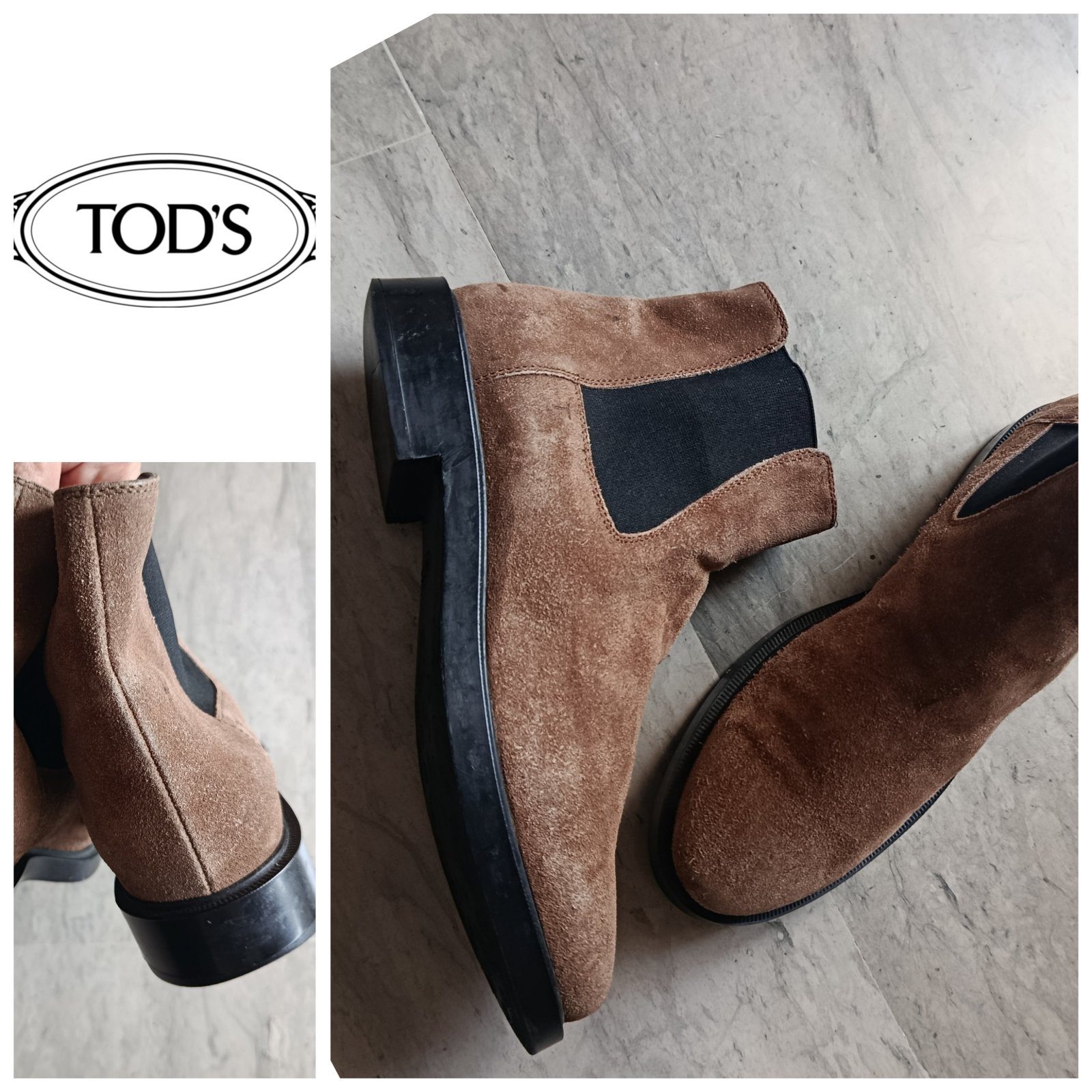 Des bottines cuir camel Tods p.39