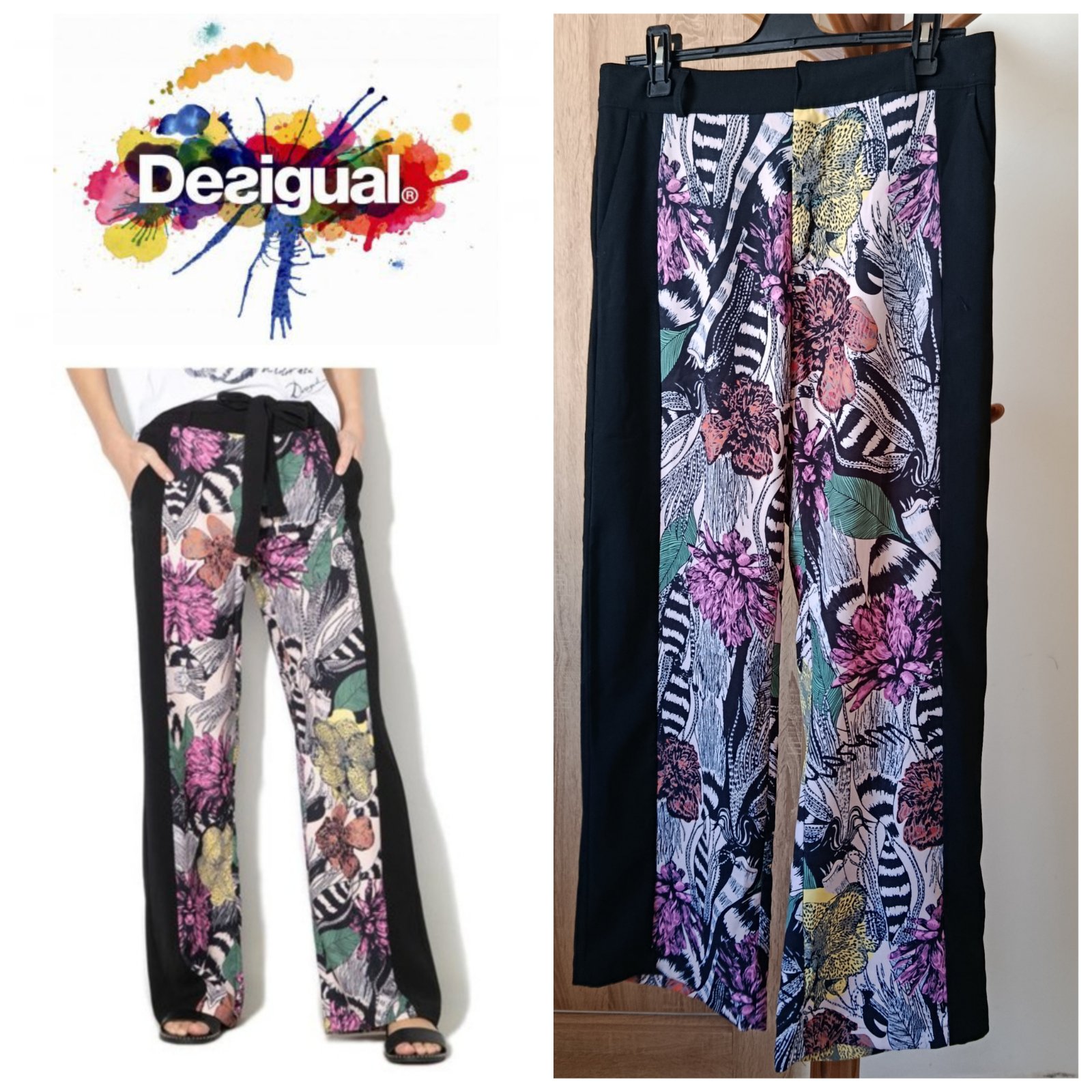 Pantalon large Desigual T.L