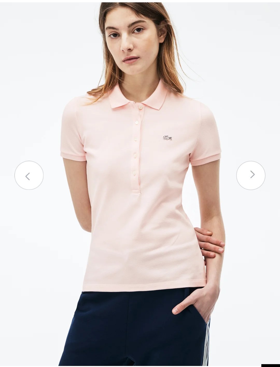 Polo lacoste rose pâle neuf T.M 