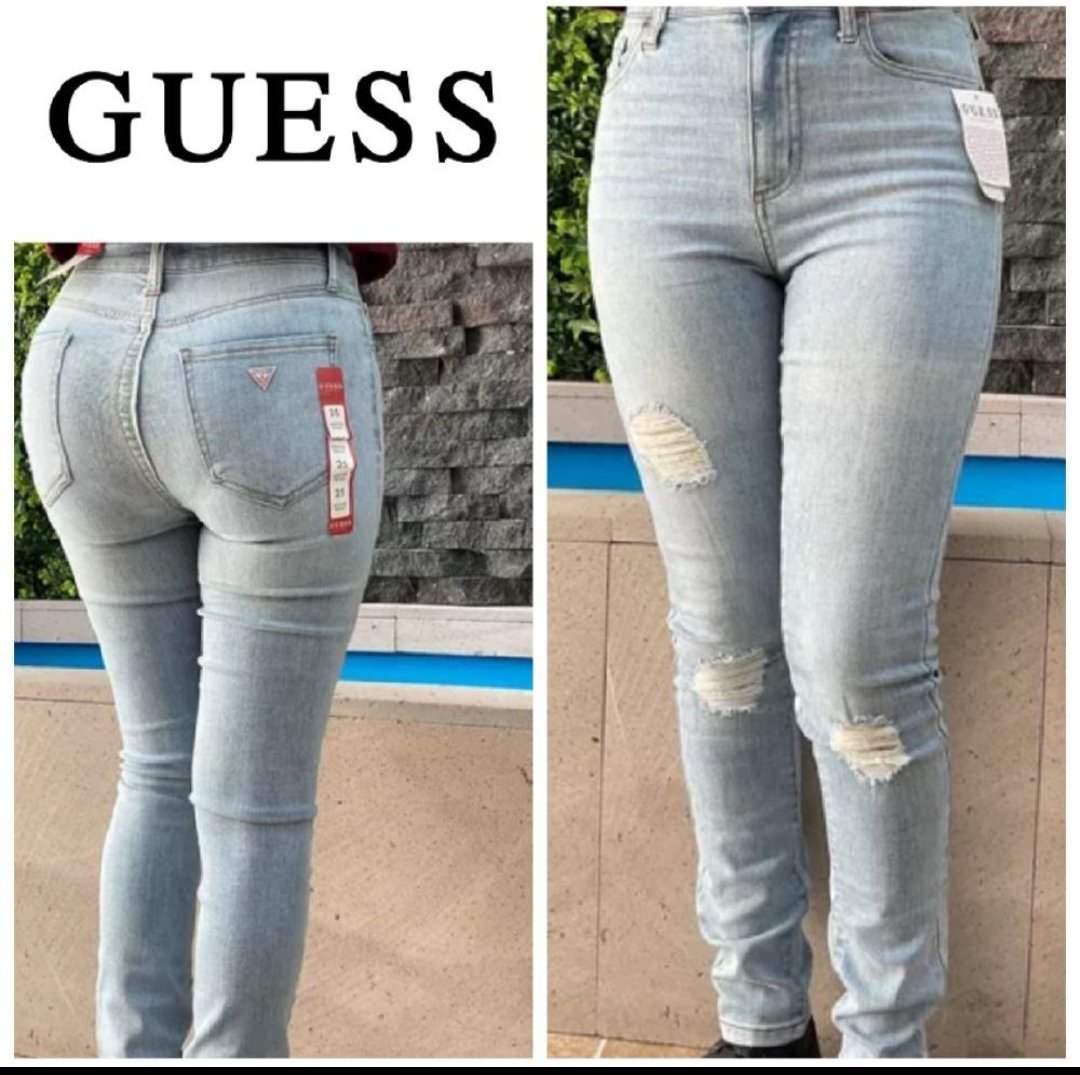 Skinny jeans Guess taille haute neuf T.42 