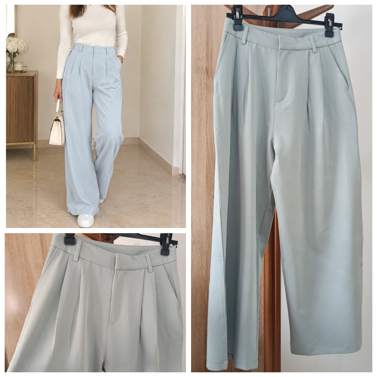 Pantalon large avec des plis qualité premium T.s 