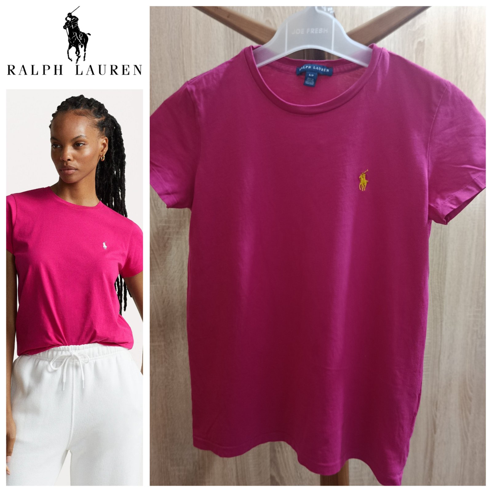 Code IMBACK -15% T-shirt rose fushia RL T.s