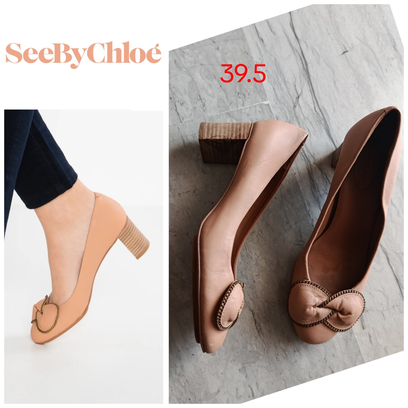 Des escarpins nude See by Chloe p.39.5