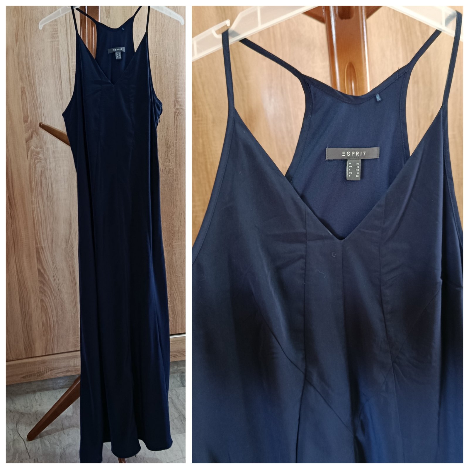 Robe bleu nuit longue T.s