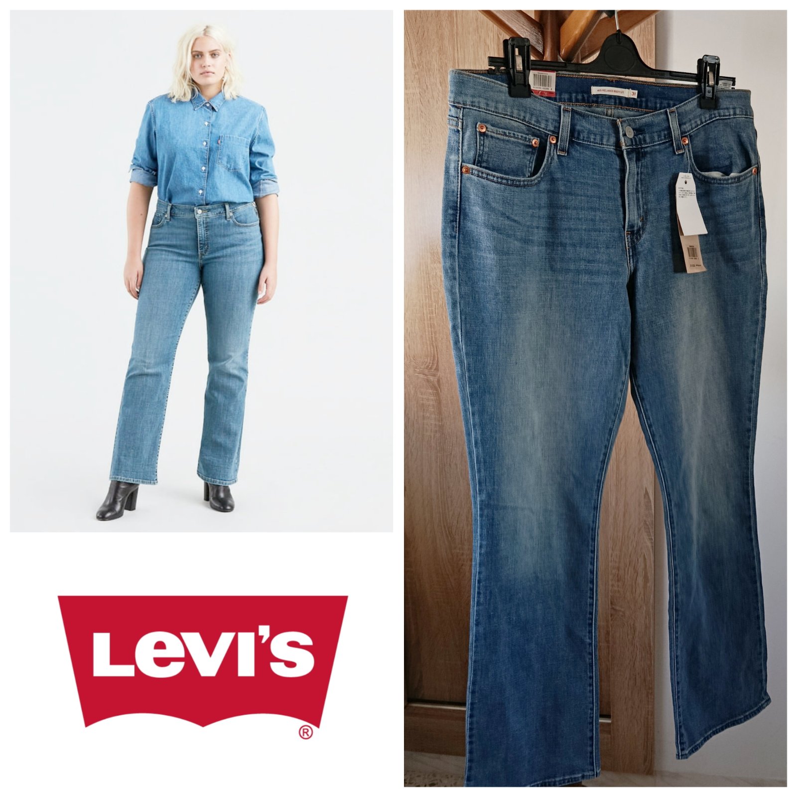  Jeans levis relaxed bootcut neufT.42 