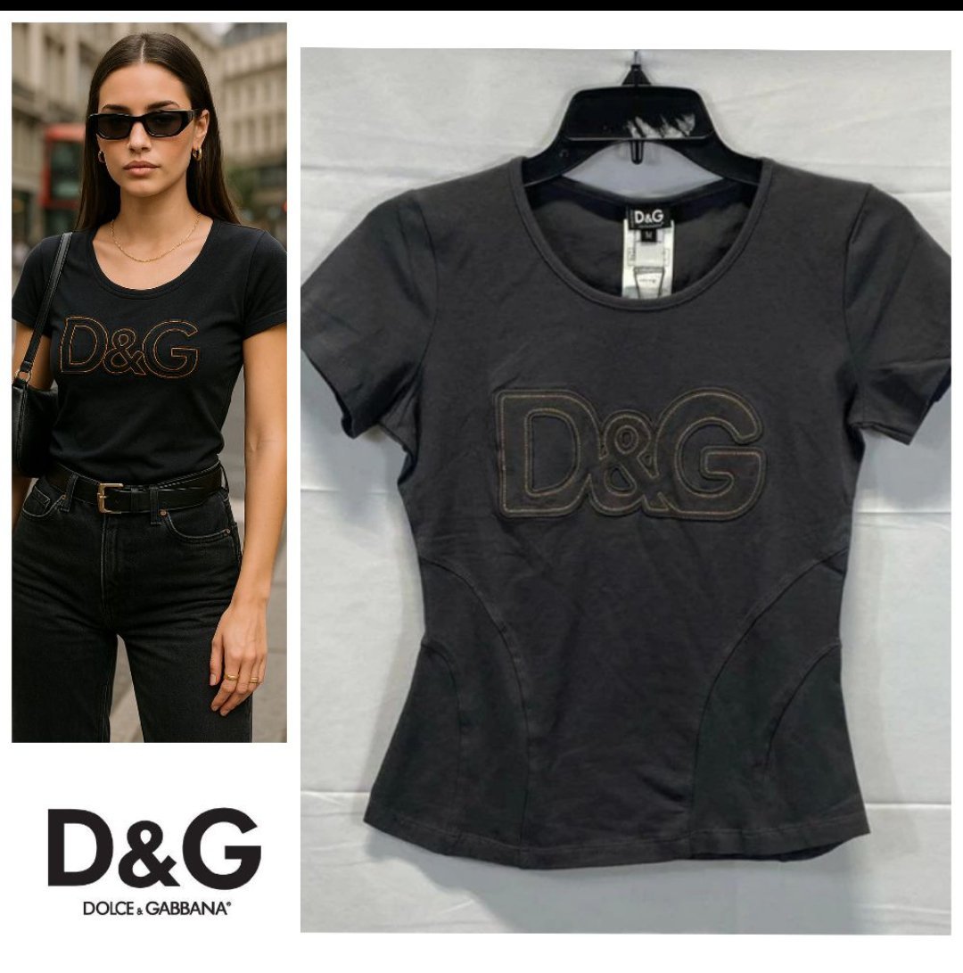 T-shirt noir d&g T.m 