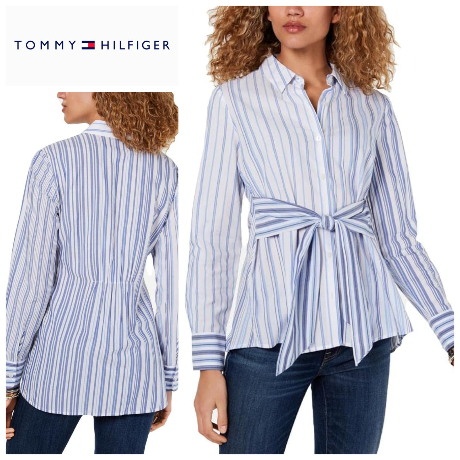 Chemise stylé à rayures Tommy Hilfiger T.L