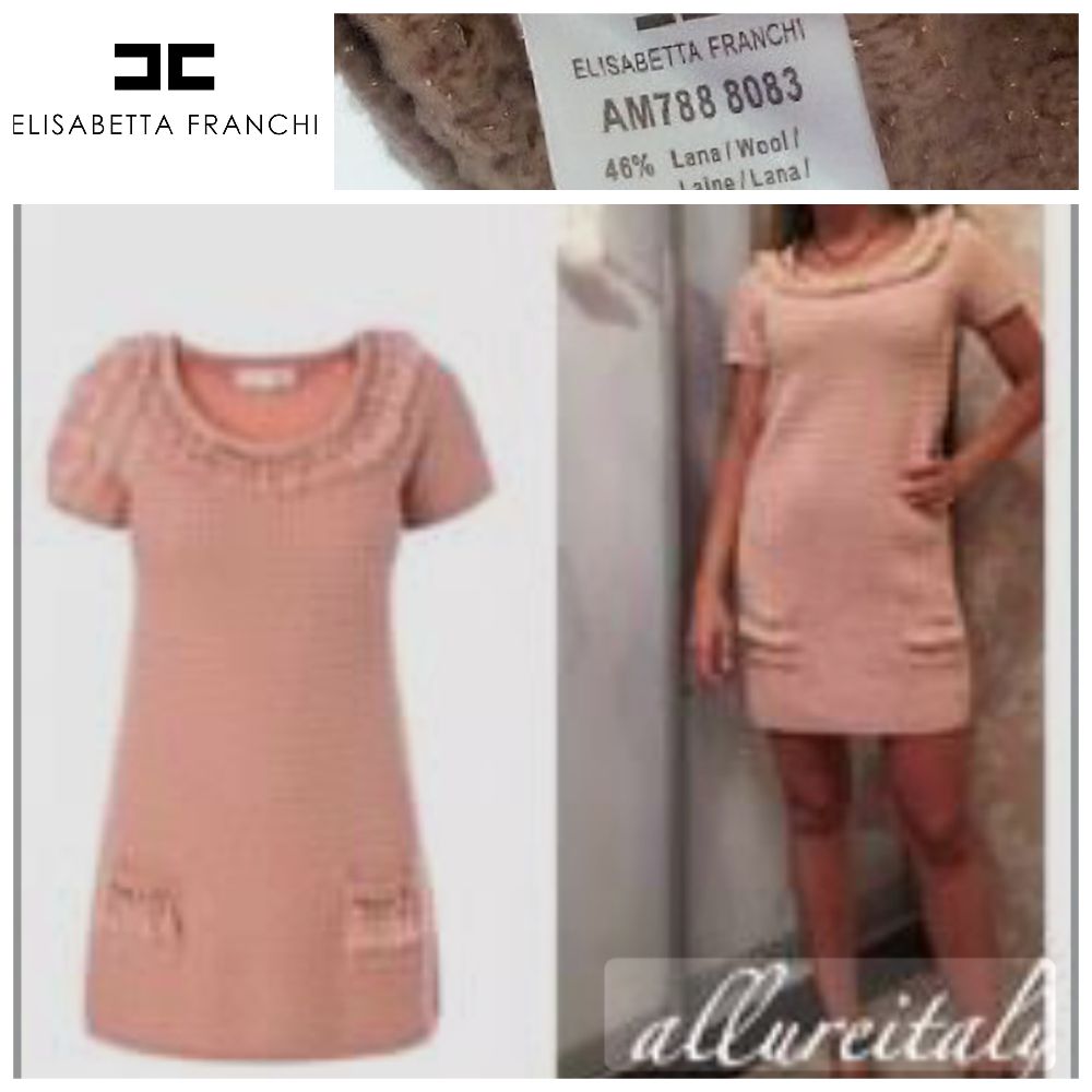 Robe en laine mélangée Elisabeth Franchi T.xs/s 
