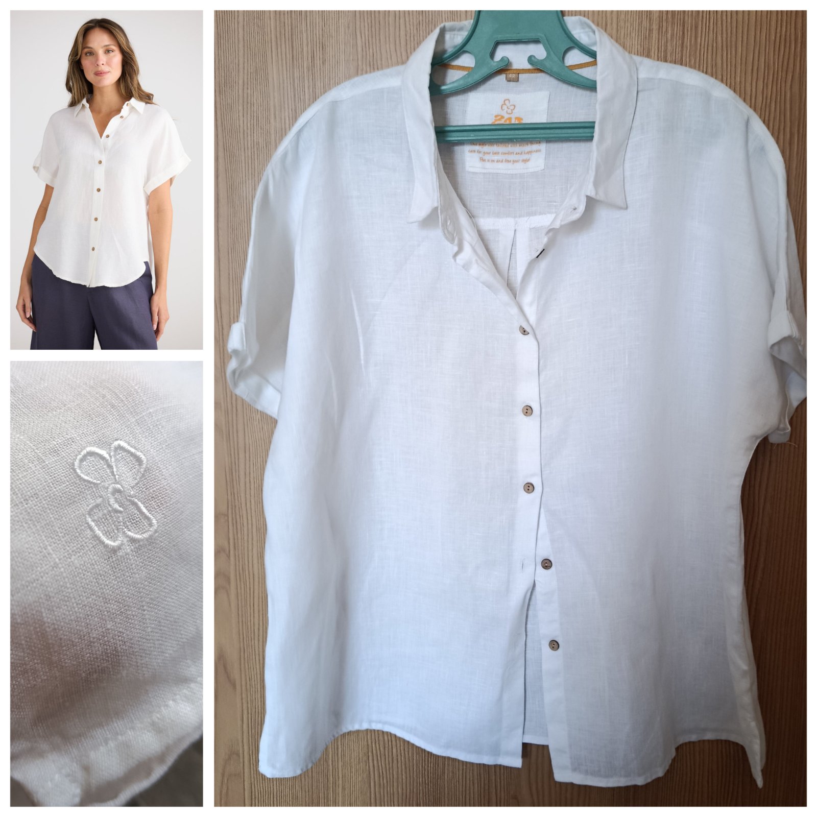 Chemise blanche lin T.42