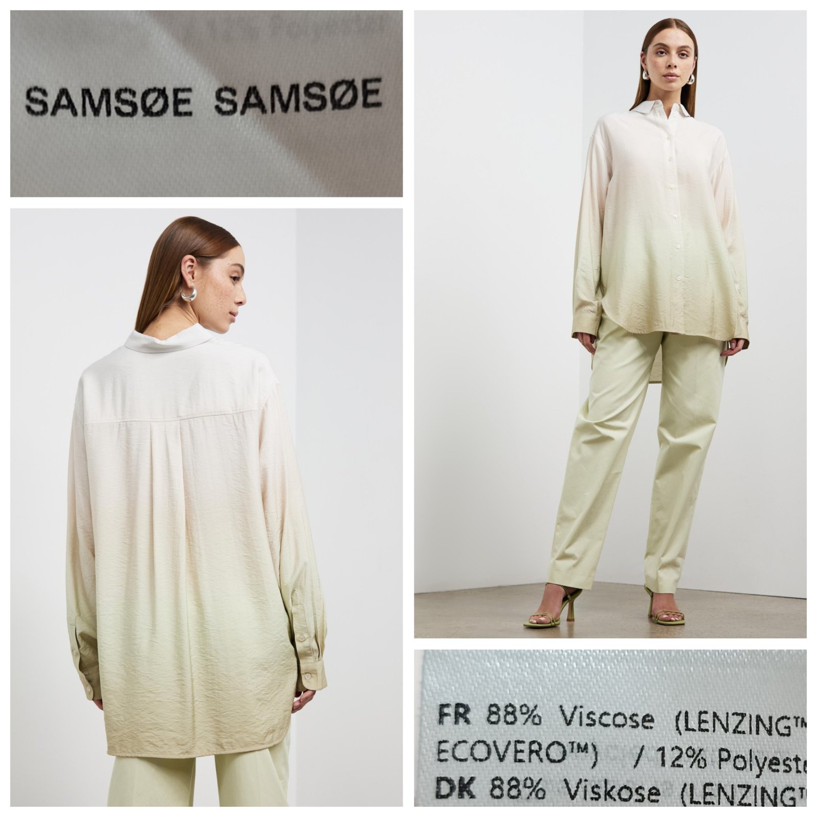 Chemise Samsoe&samsoe dégradée T.L oversize 