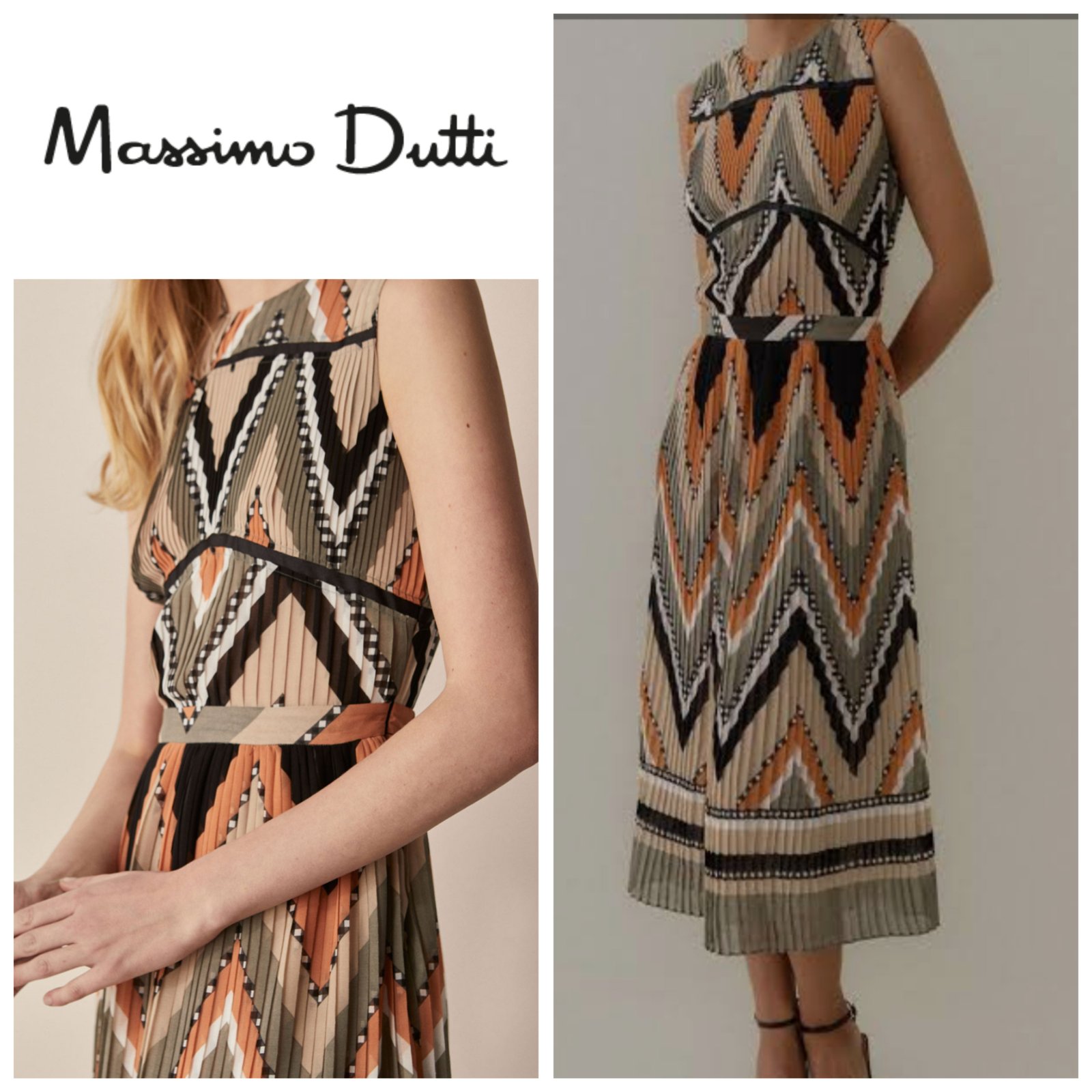 Robe plissée Massimo Dutti T.s