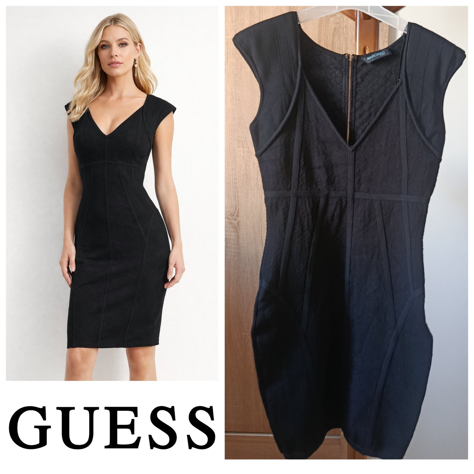 Robe noire ajustée Marciano by guess T.m