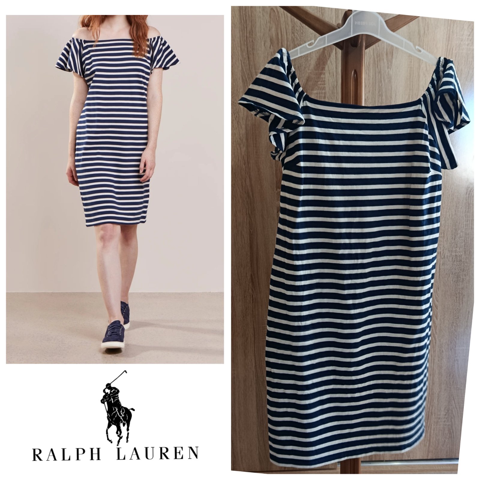Robe coton à rayures RL T.L