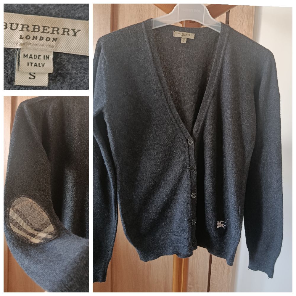 -20% Cardigan Burberry gris foncé T.s 