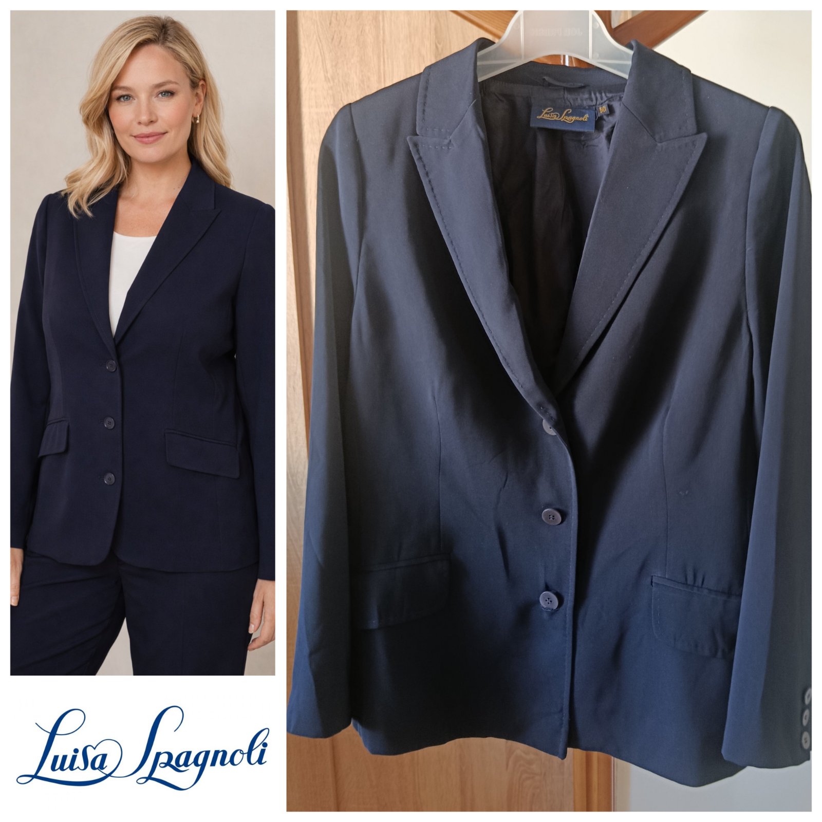 Blazer bleu marine luisa Spagnoli T.xL 
