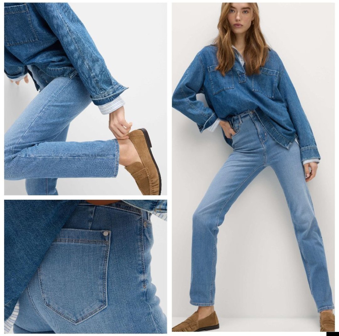Pantalon coupe droite taille haute M&s T.m/L 