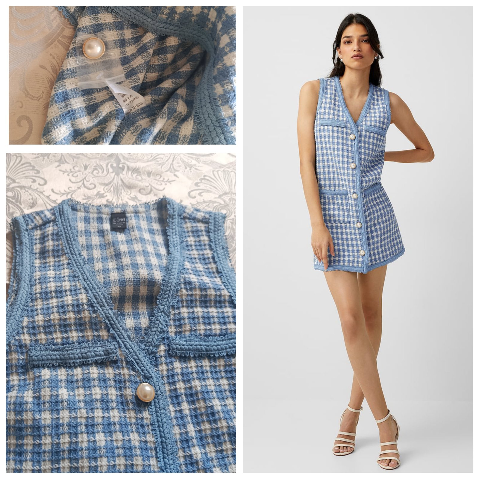 Robe tweed neuve T.s