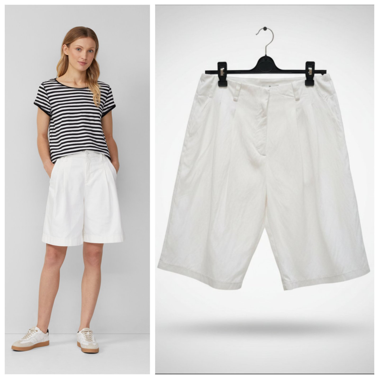 Short fluide blanc T.m
