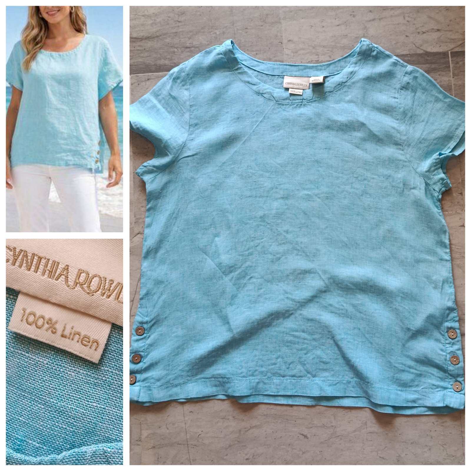 Blouse 100% lin T.L 