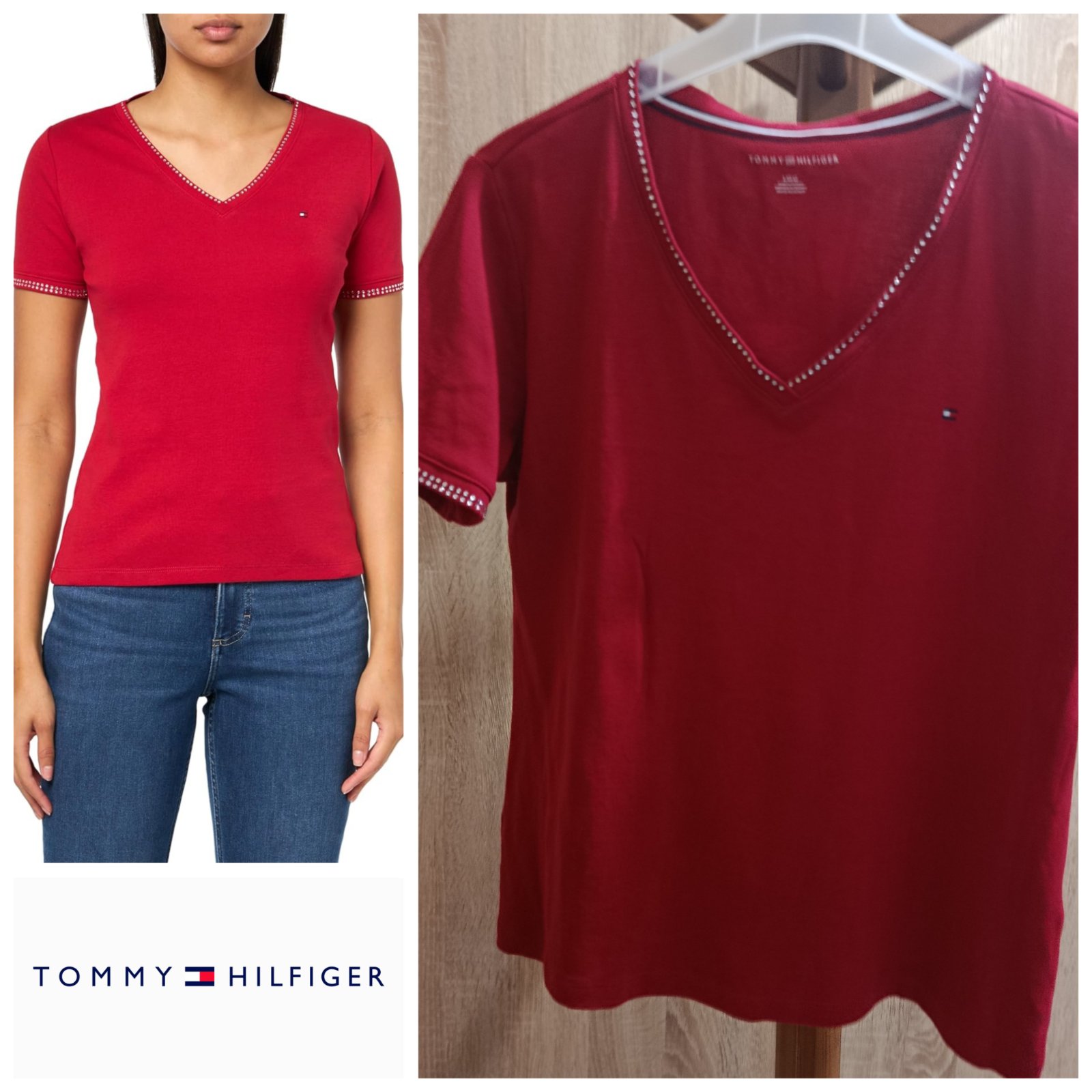 T-shirt rouge T.H T.L
