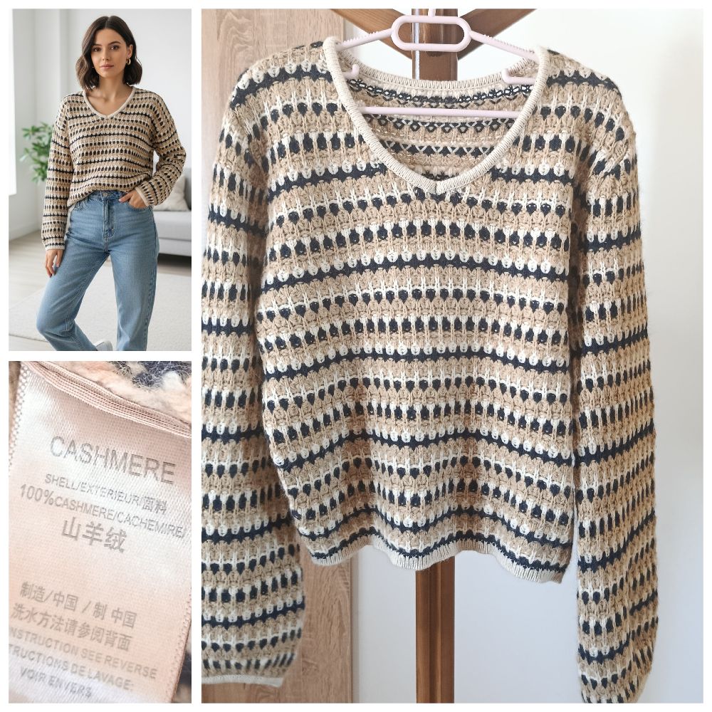 Pull 100% cachemire haute qualité T.s/m