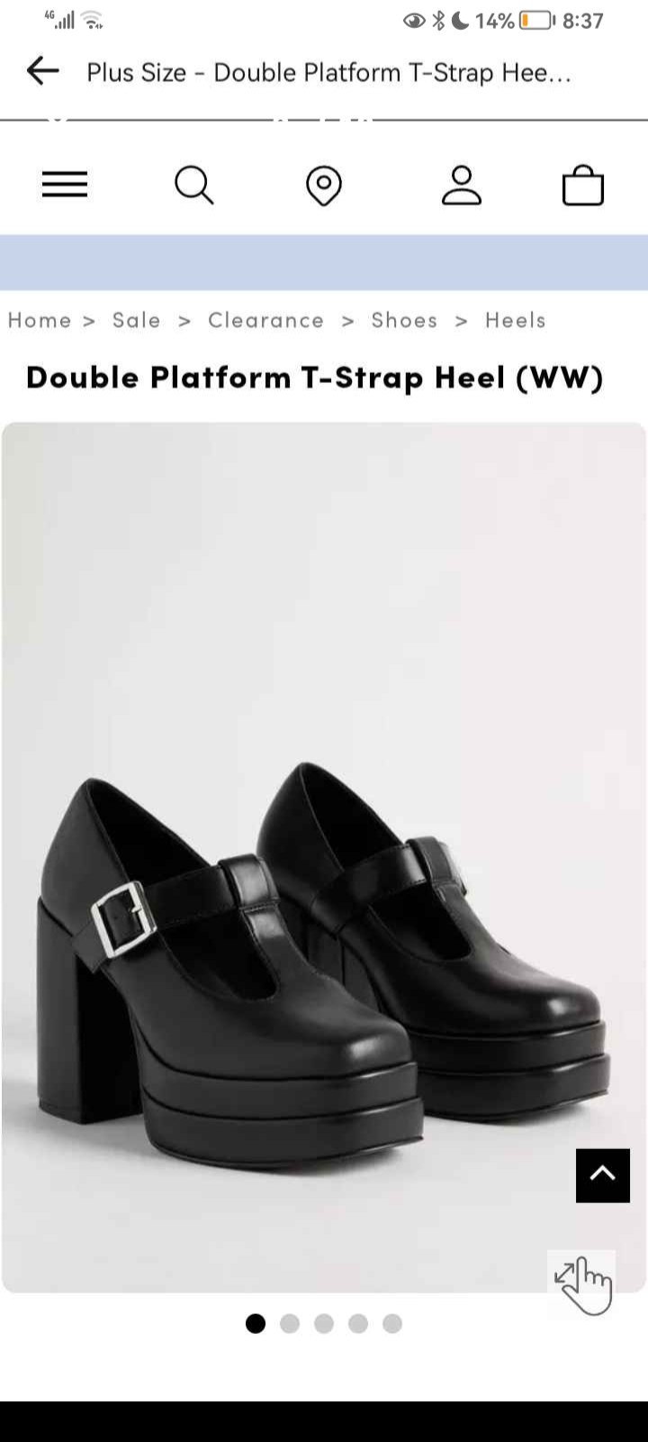 TORRID double platform T-strap heels