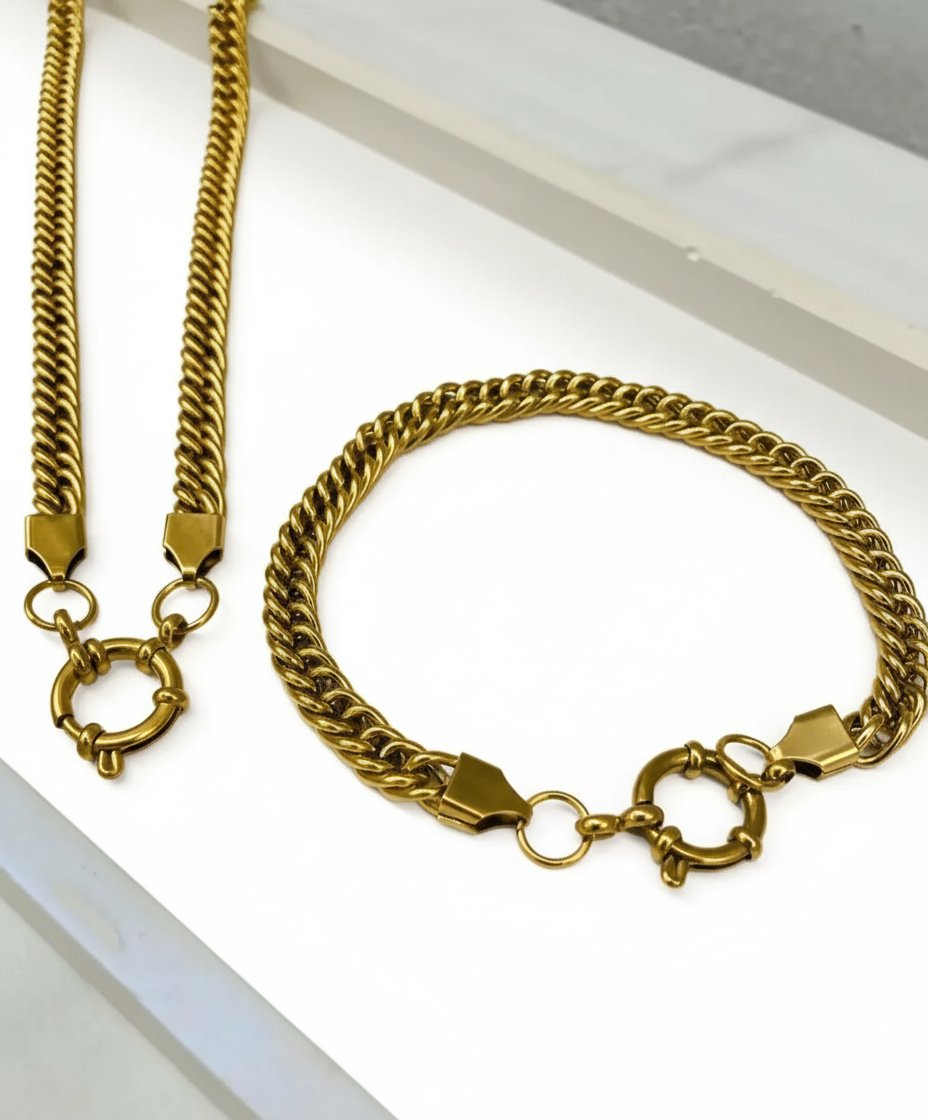 Collier et bracelet inoxydable 