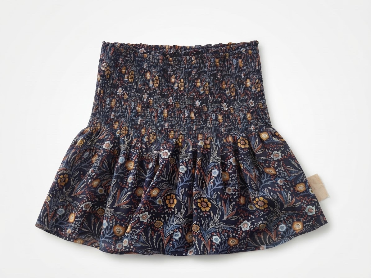 Jupe courte en bleu marine