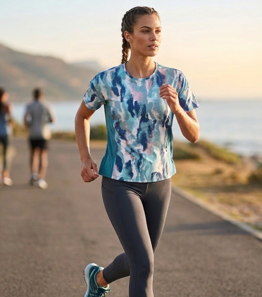 T-shirt de sport Crivit à motif abstract
