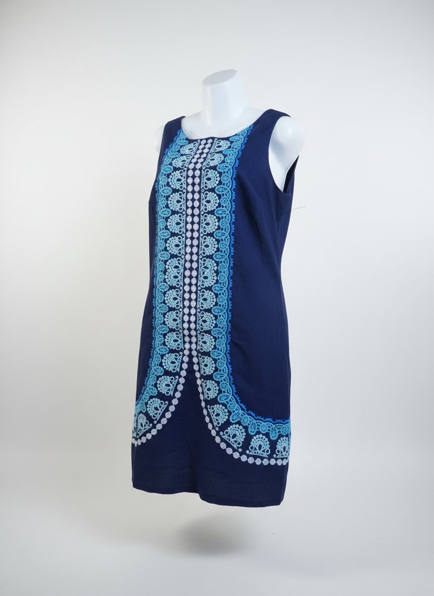 Robe 9amraya fond bleu