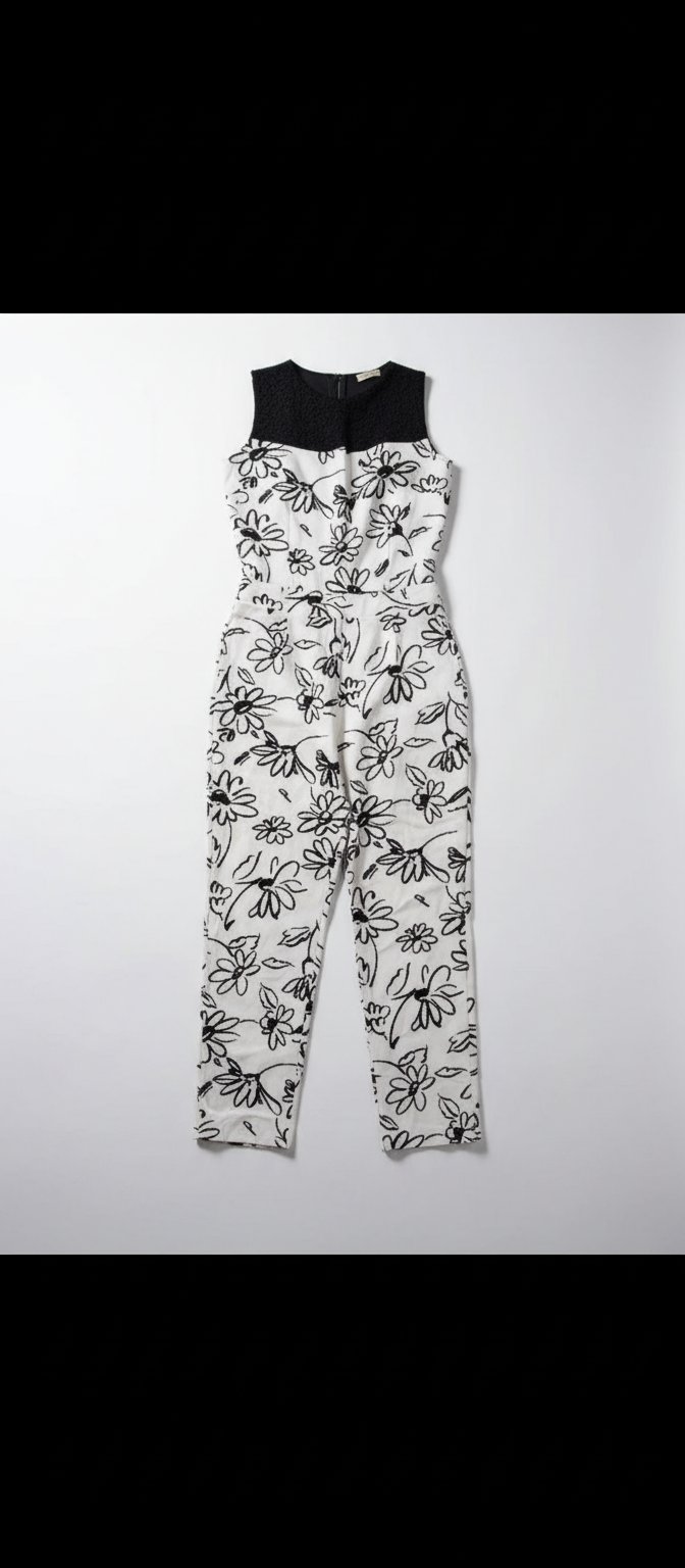 Combinaison blanc noir marque mabrouk 
