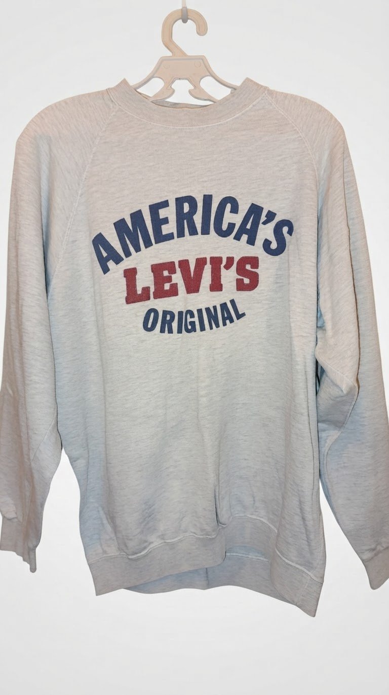 Sweat / Sweatshirt Levi's Vintage Gris - "America's Levi's Original" - Taille S