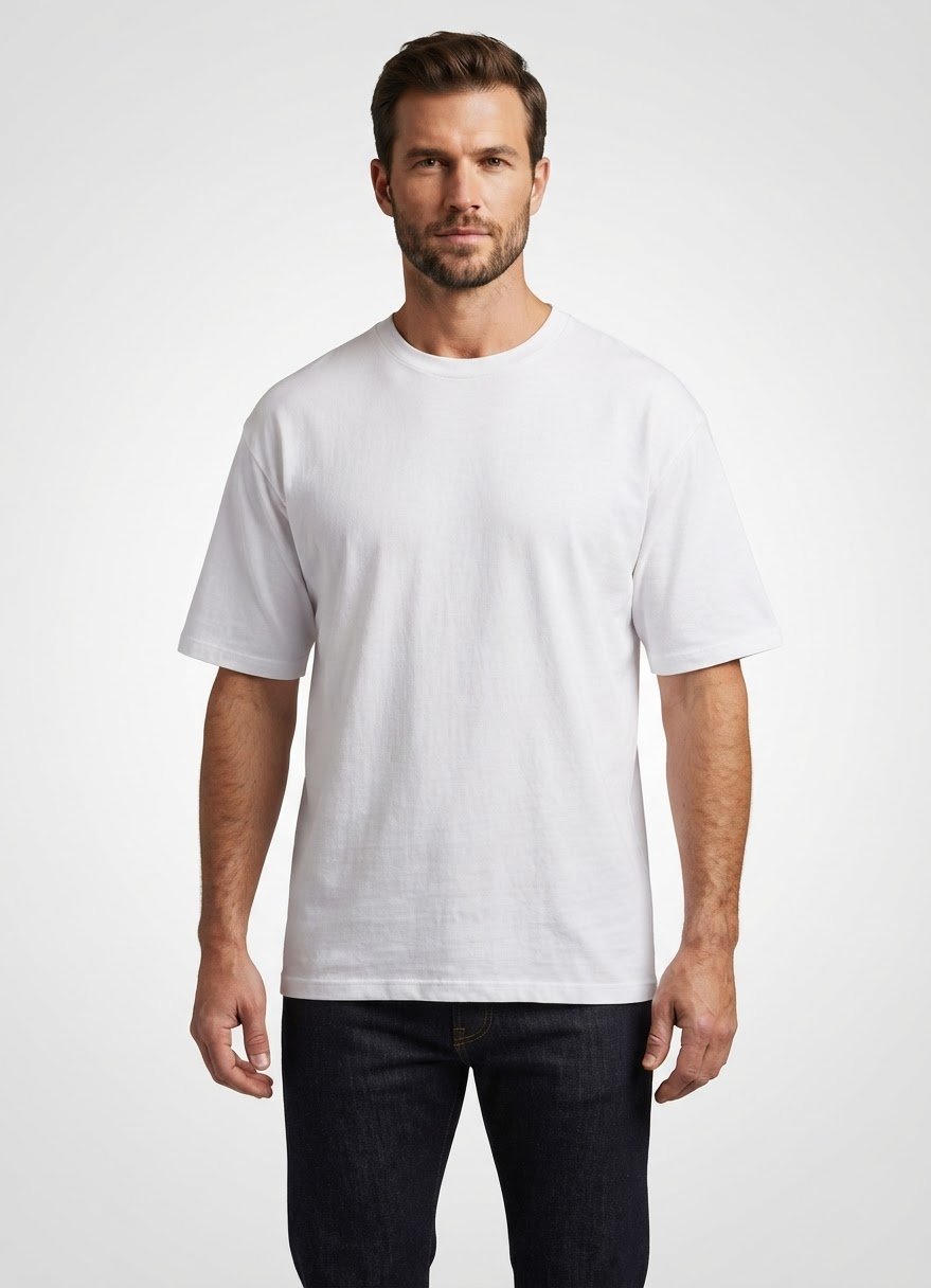 T-shirt Blanc BoohooMAN "One More Rep" Oversize - Taille L