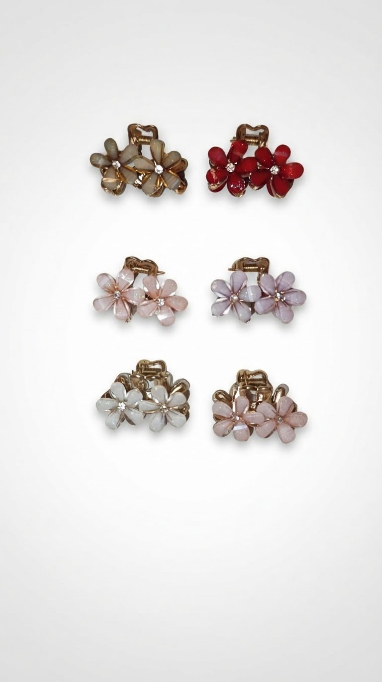 Lot de 6 pinces à cheveux