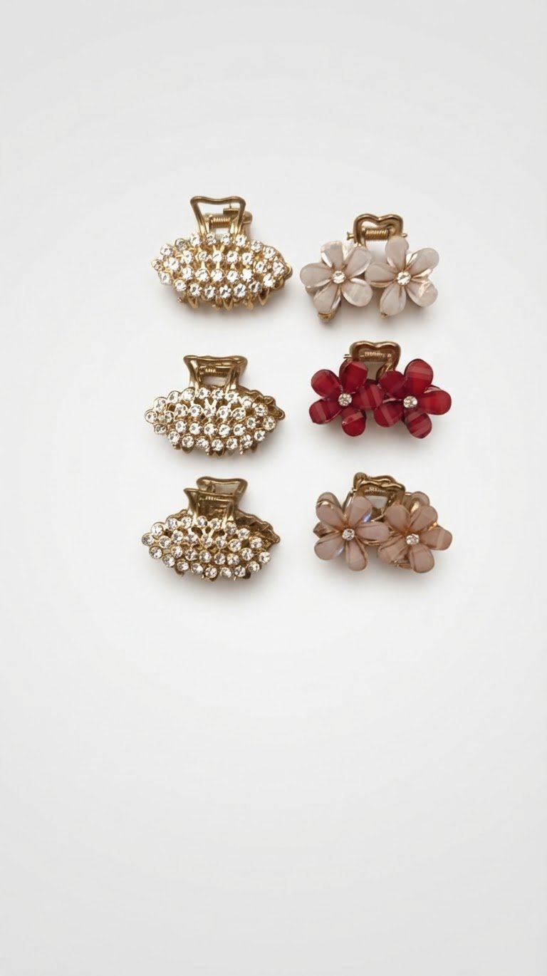 Lot de 6 pinces à cheveux