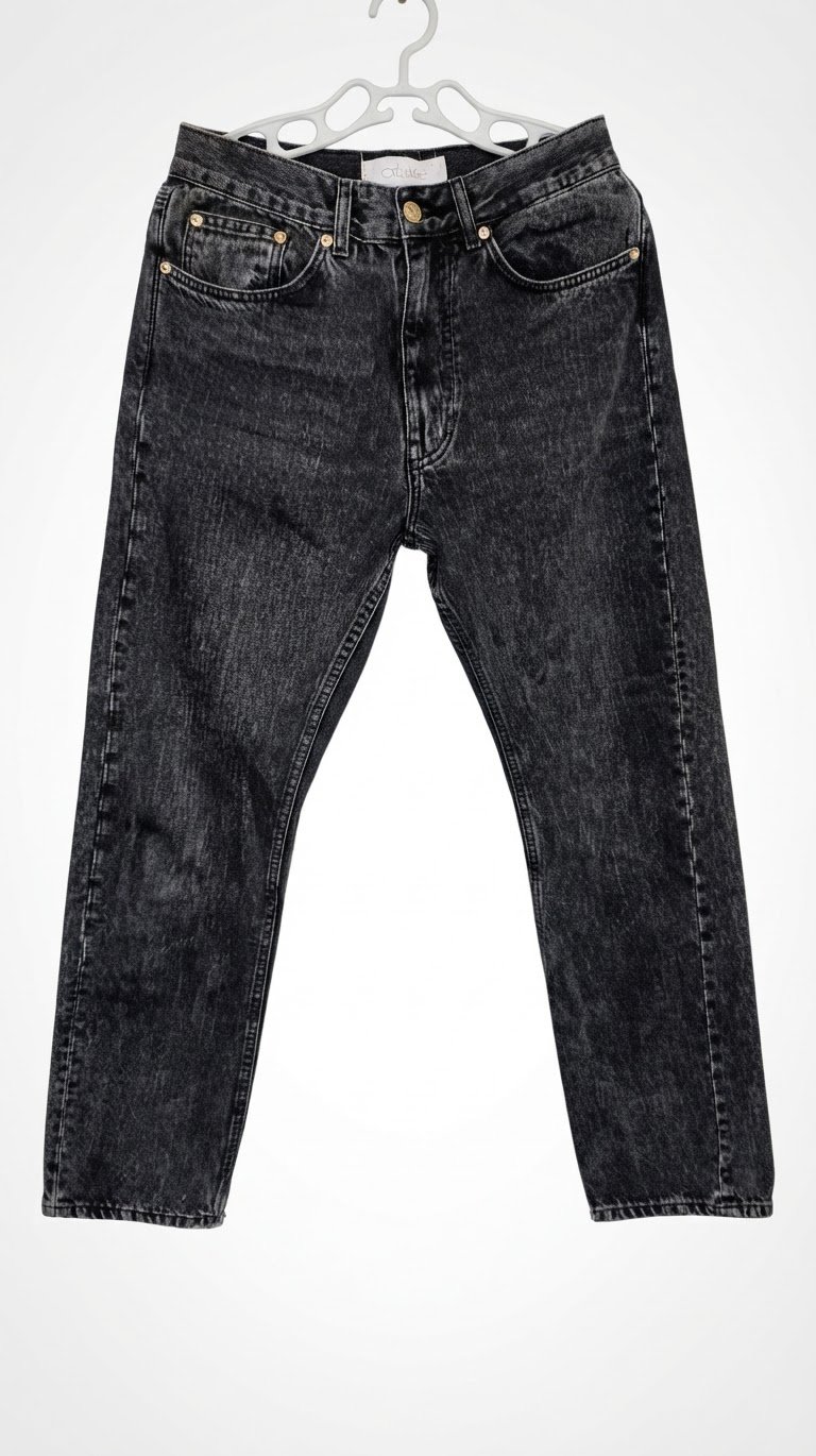 Jean Noir Délavé Pull&Bear (Xdye) - Taille 38