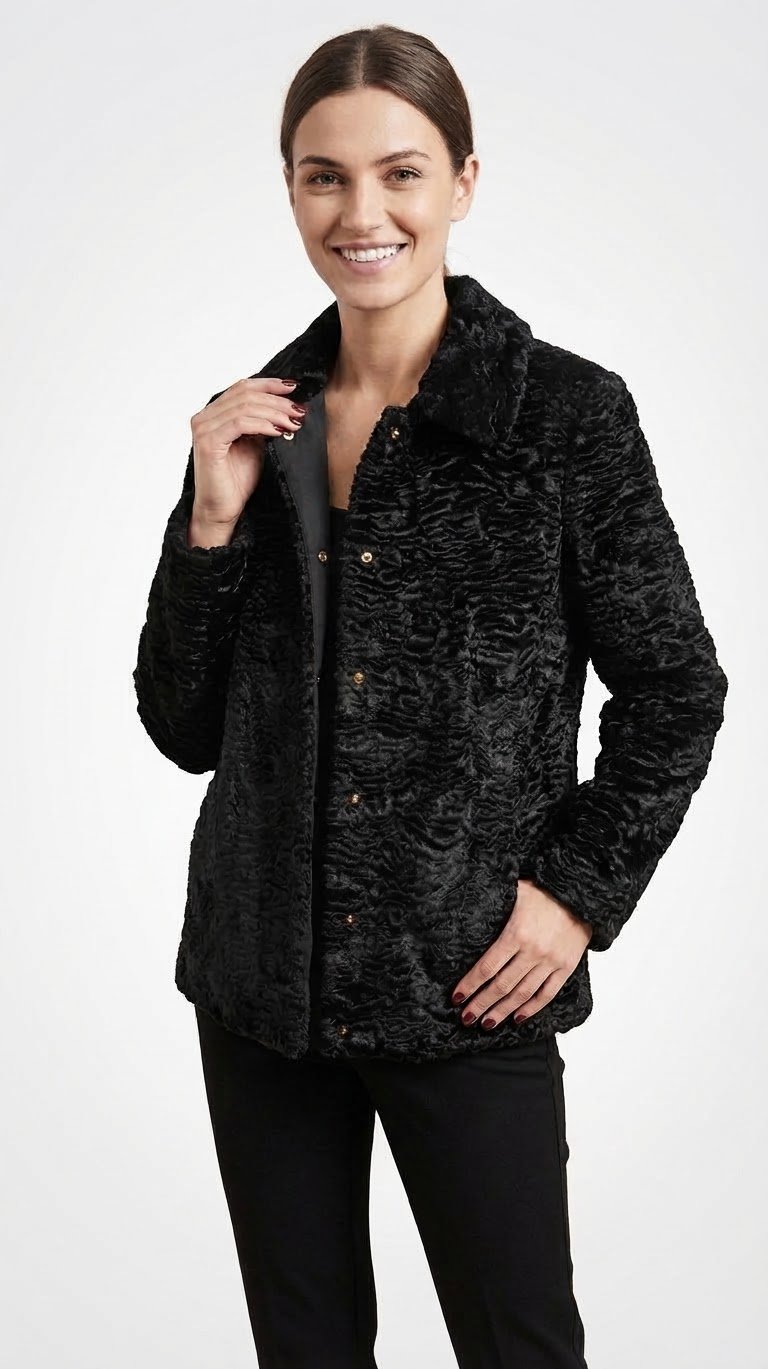 Veste / Gilet court noir – Femme Taille 40 (L)