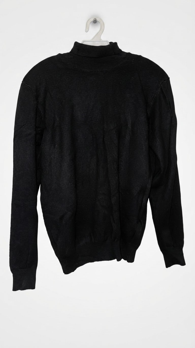 Pull Col Roulé / Col Montant Noir Exist Men - Slim Fit - Taille S