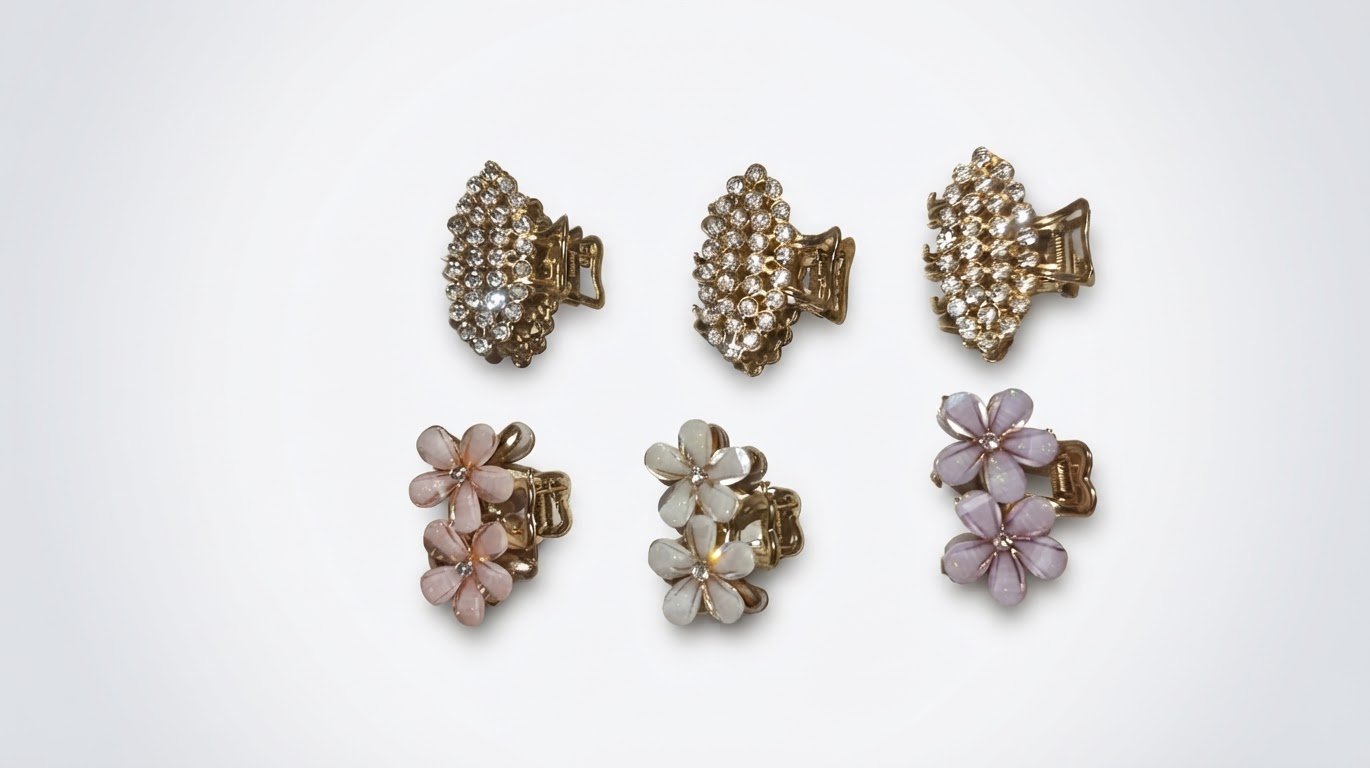 Lot de 6 pinces à cheveux