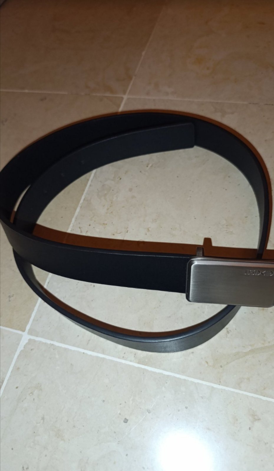 Ceinture Homme EXIST en Cuir Noir – Taille 115