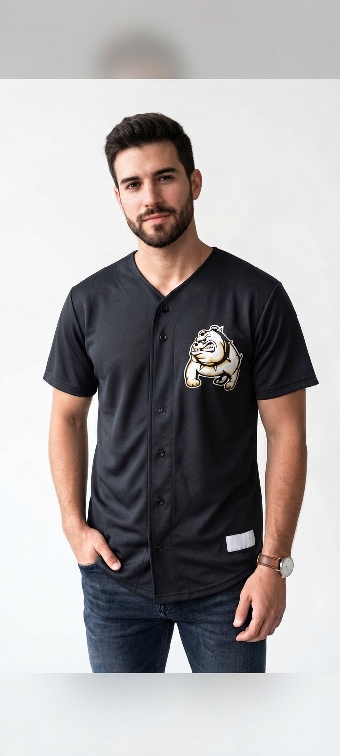 Maillot de Baseball Noir Sport-Tek