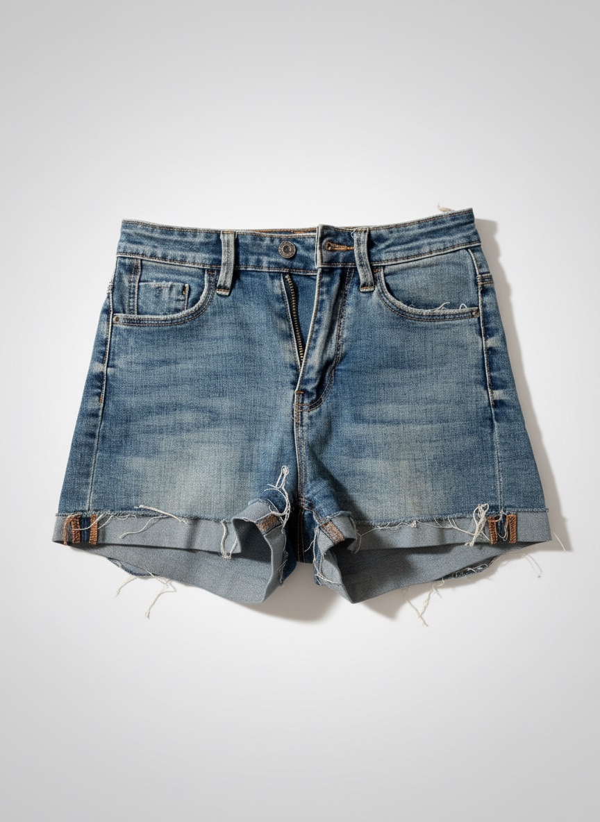 Short en Jean bleu 
