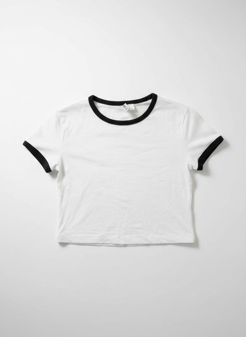 T shirt/top blanc et noir 